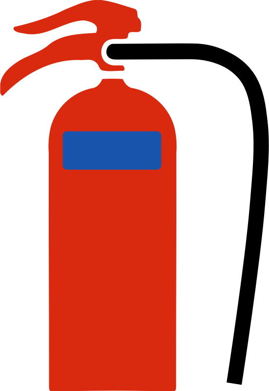 Fire extinguisher - powder - Openclipart