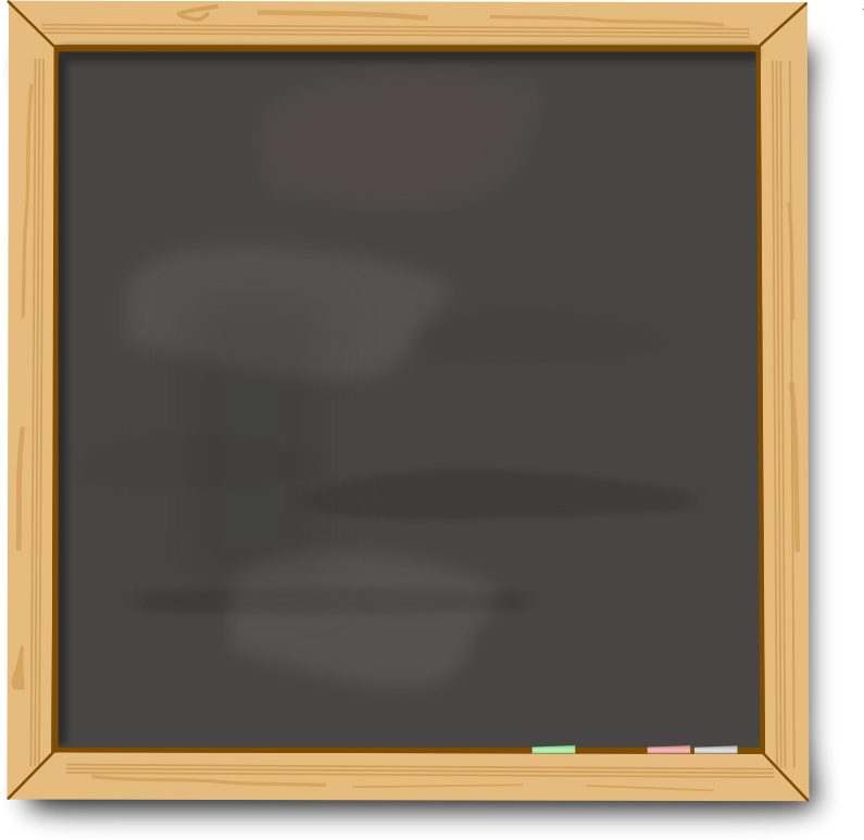 Blank chalk board