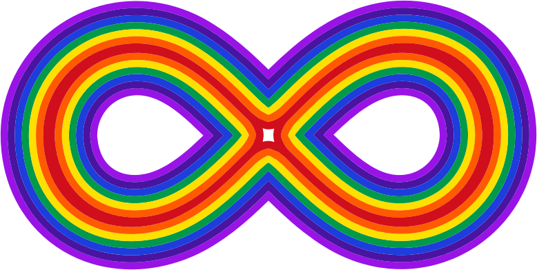 Rainbow Infinity Symbol