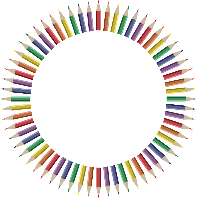 Colorful Pencils Frame 4