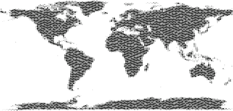 World Map Bubbles