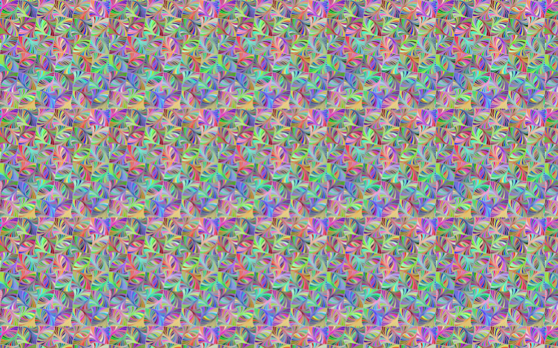 Seamless Hypnotic Geometric Pattern Prismatic