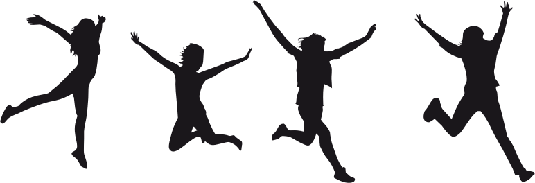 Joy Jumping Silhouette 2