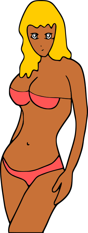 Bikini Beach Girl - better for hair recoloring