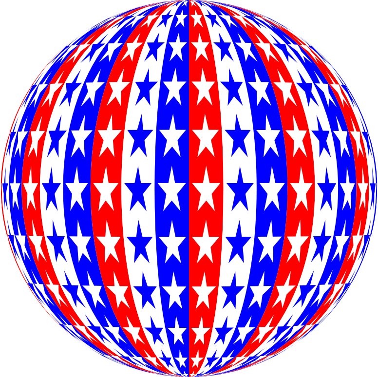 Red White Blue Sphere