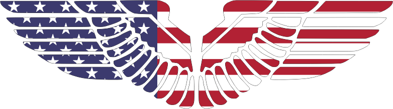 American Eagle Wings With Stroke