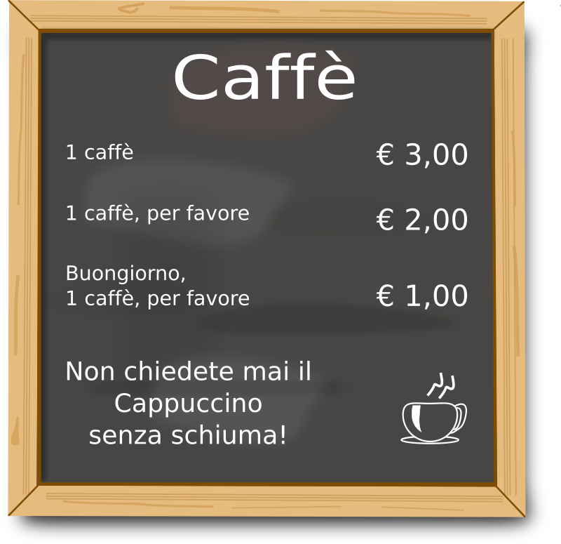 Caffè cortesia