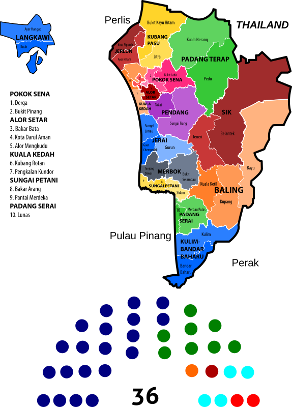 Kedah State Legislative Assembly Constituencies (2013 borders)