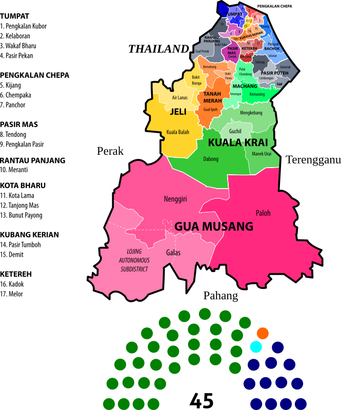 Kelantan State Legislative Assembly Constituencies (2013)