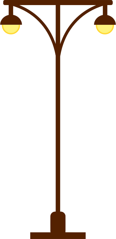 Street lamp post vectorized