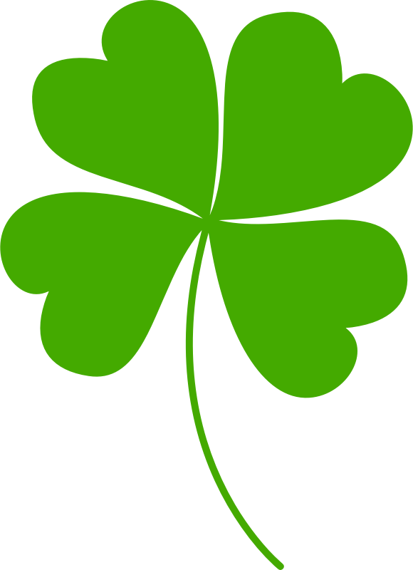 Four leaf clover vectorized