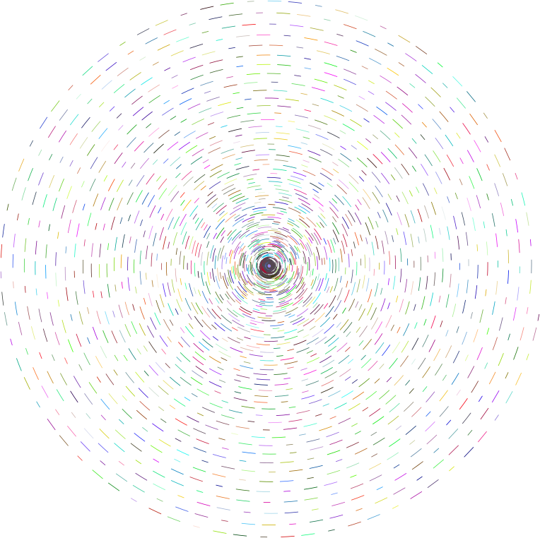 Prismatic Circular Dashed Spiral