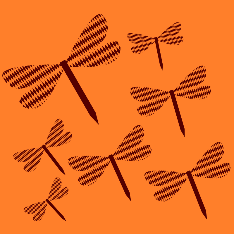 Dragonflies vectorized