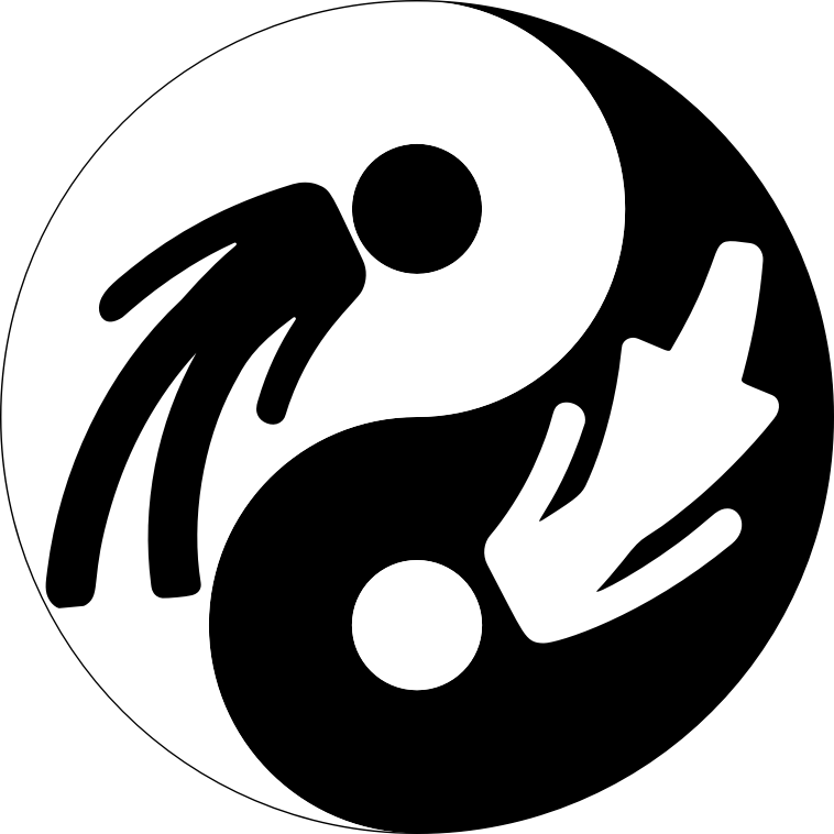 Male Female Yin Yang With Stroke