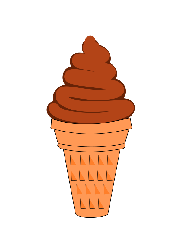 Animation Chocolate Soft Serve