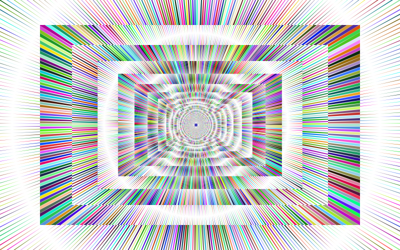 Hypnotic Prismatic Sunburst