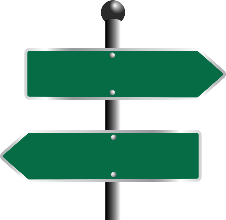 Two Way Sign - Openclipart