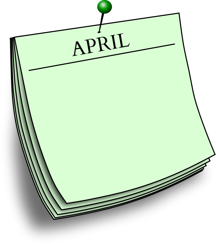 Monthly note - April