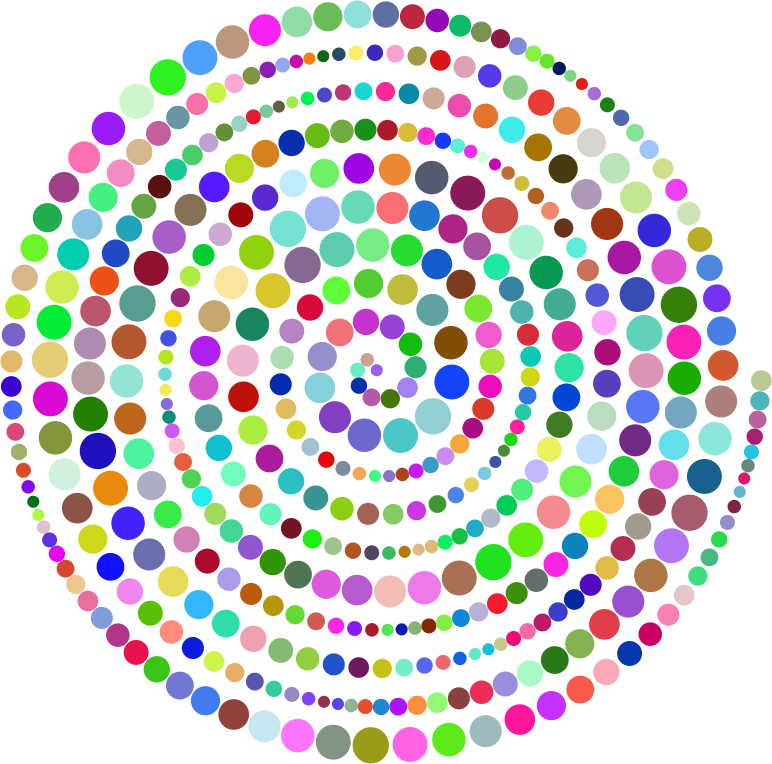 Circles Spiral Prismatic