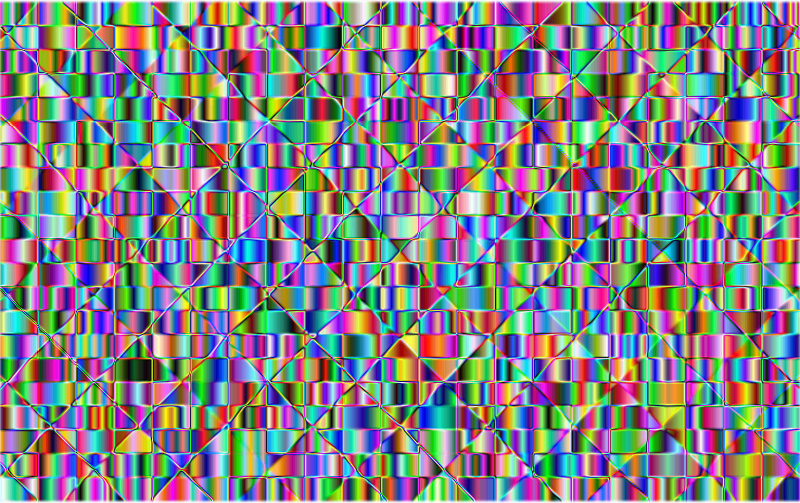 Prismatic Abstract Geometric Background Enhanced