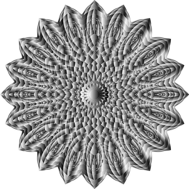 Grayscale Mandala