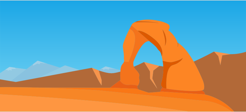 Stylized Arches National Park 2