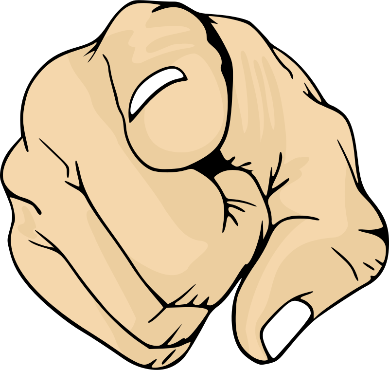 Pointing Finger (#3) - Openclipart