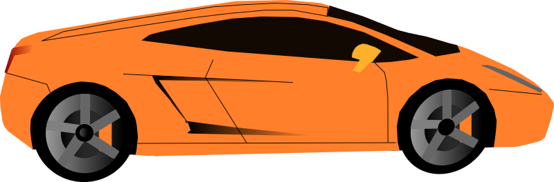 orange car