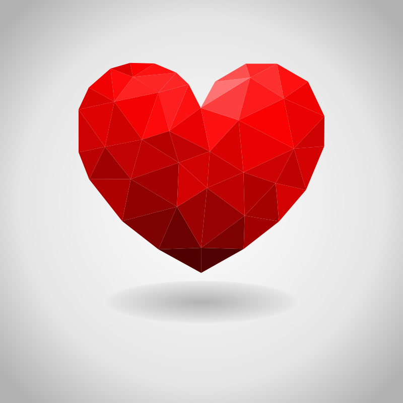 heart low poly