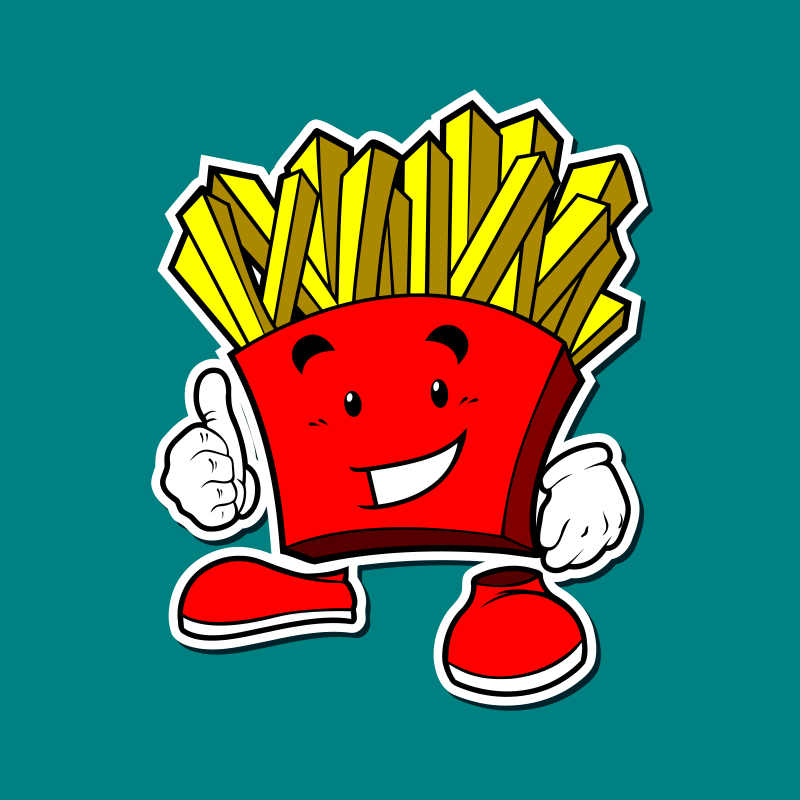 frenc fries maskot