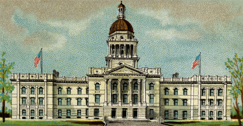 Cigarette Card - Capitol Building of Nebraska