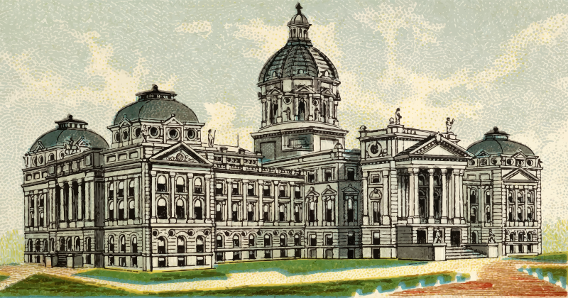 Cigarette Card - Capitol Building of Indiana