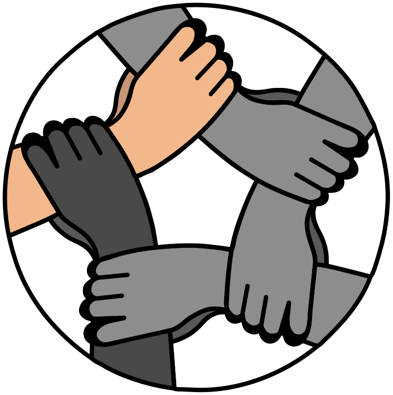 hands united Openclipart