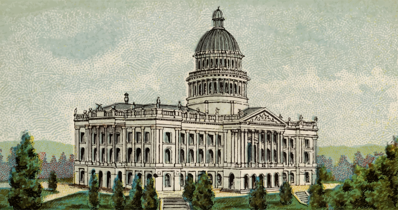 Cigarette Card - Capitol Building of California