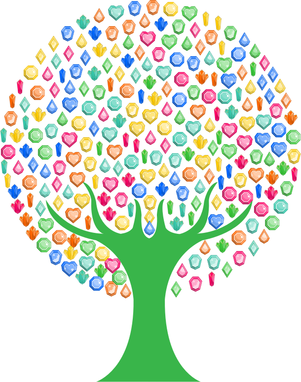 Colorful Gems Tree