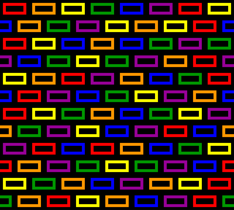 Colourful bricks pattern
