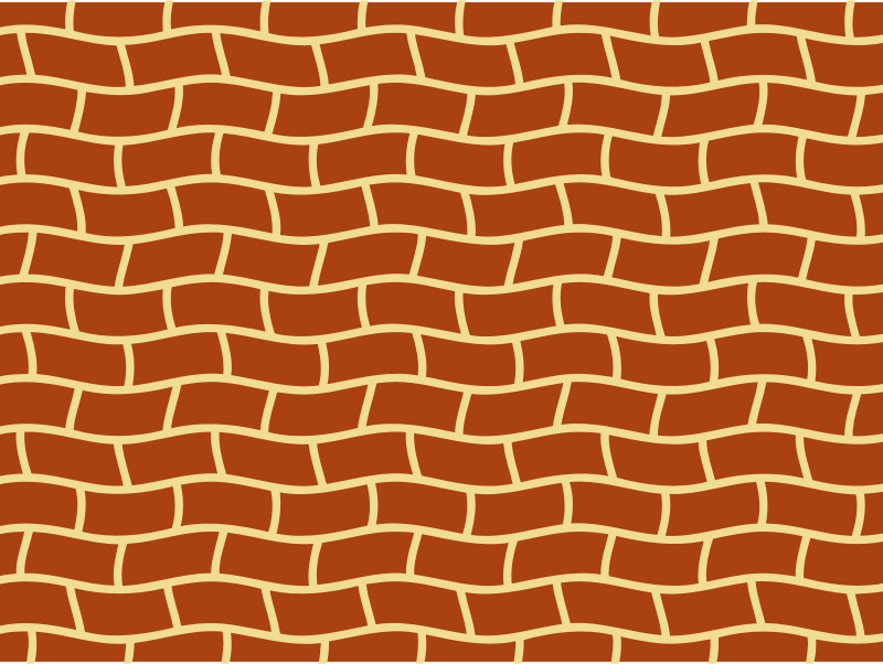 Wavy brick pattern