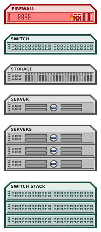 Network Icons Set Diagram