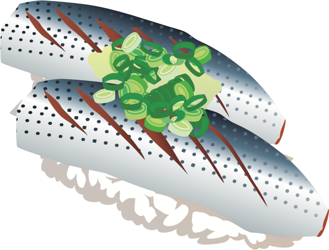 Sardine sushi (nigiri)