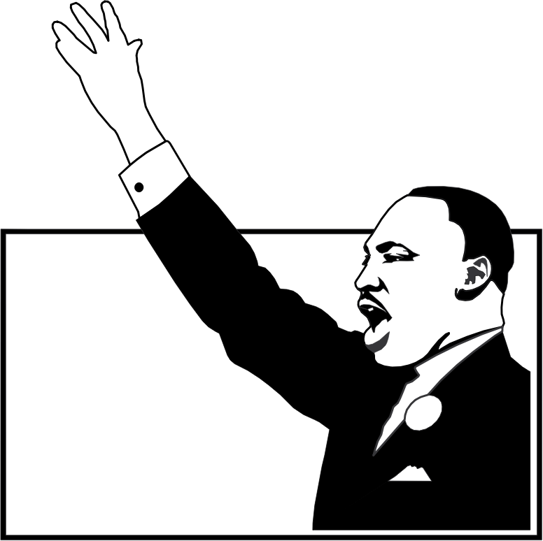 martin luther king clipart