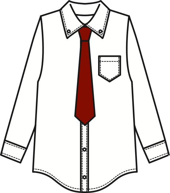 White Shirt and Tie