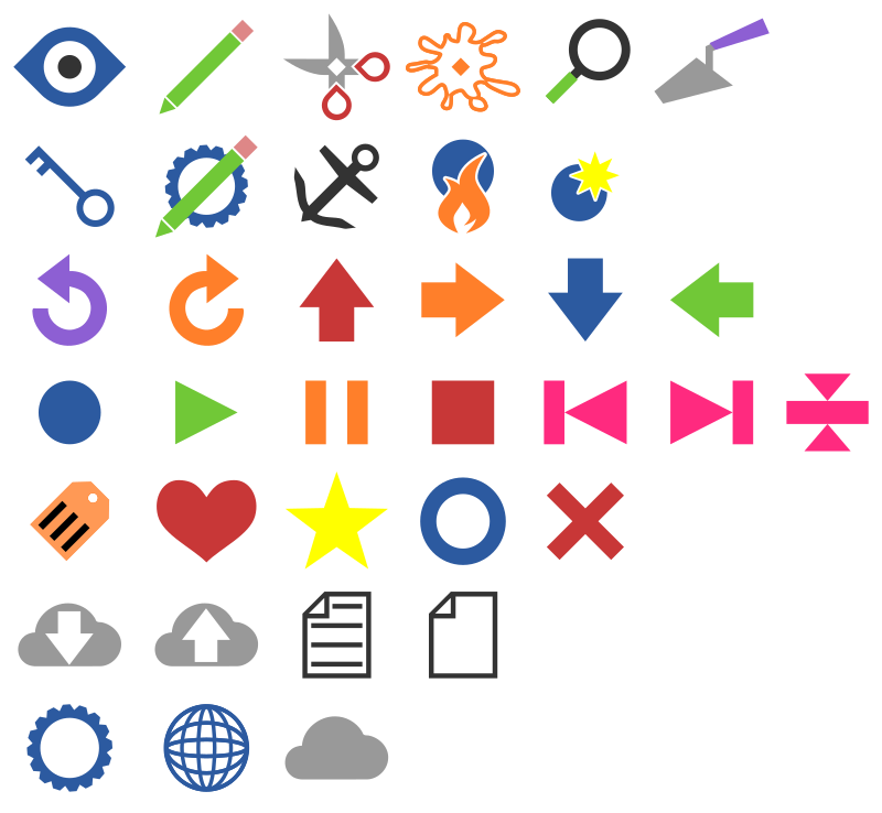 Minimally Colored Symbols