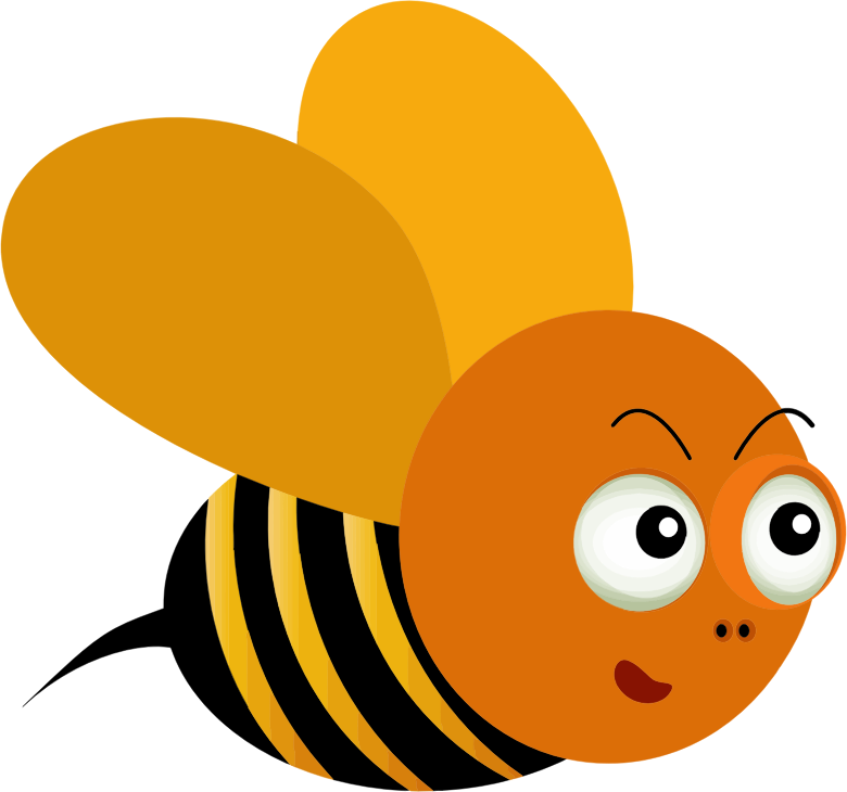 Comic Style Bee Illustration