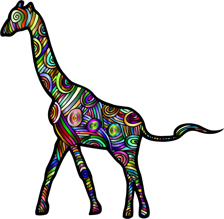 Chromatic Stylized Giraffe 2