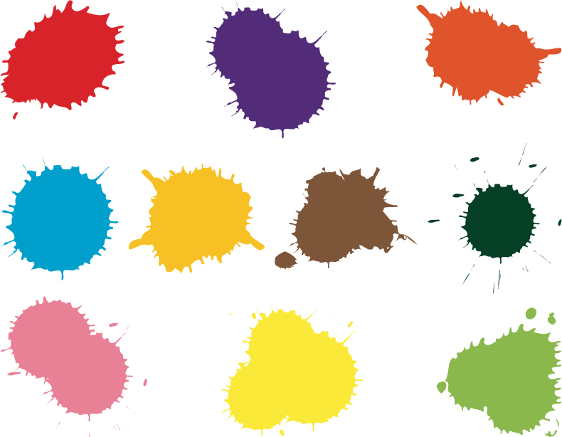 Splat Collection - Openclipart