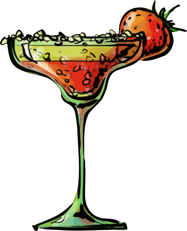 Strawberry daiquiri cocktail