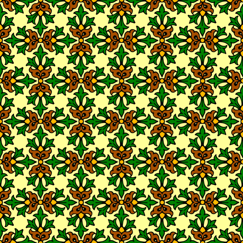 Leafy pattern (colour)