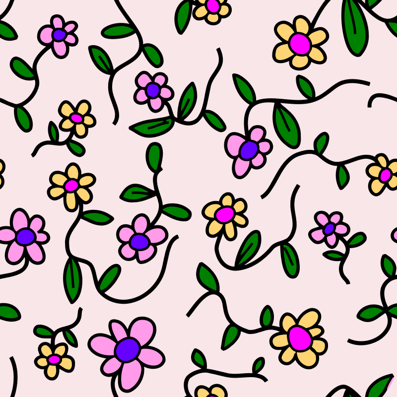 Flowery pattern 3 (colour 2)