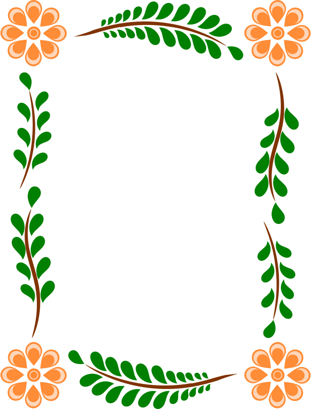 Floral frame 19 (colour)
