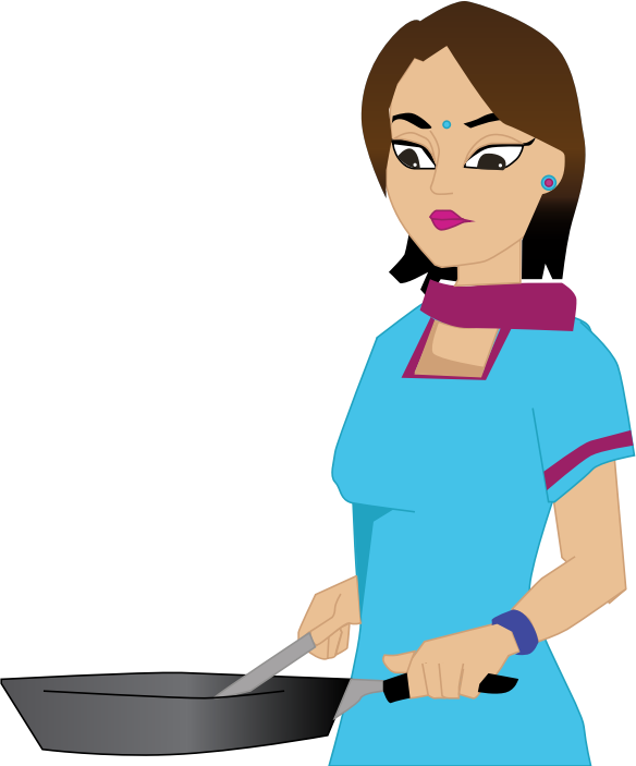 Woman cooking